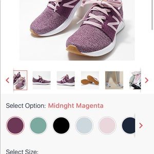 NEW, never worn. New Balance sneakers.  Color:  Magenta. Size: 9.5